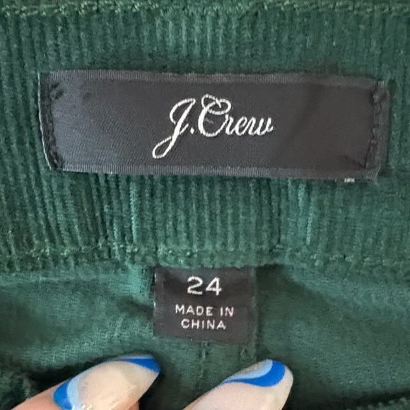 J. Crew Dark Green Skinny  Corduroy Jeans - Picture 9 of 9